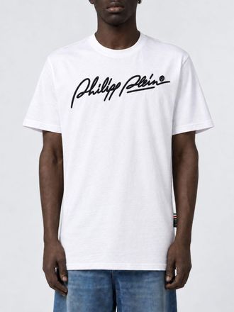 Philipp Plein T-shirt in cotone con logo a contrasto e scollo a girocollo