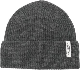 Marc O'Polo Berretto con applicazione - Grigio