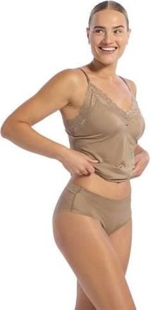 Ten Cate Secrets naadloze hipster met kant donkerbeige