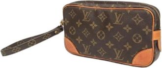 Louis Vuitton Pre-owned Canvas Clutch - unisex - Vintage Clutch - Bruin - ONE Size - Vintage