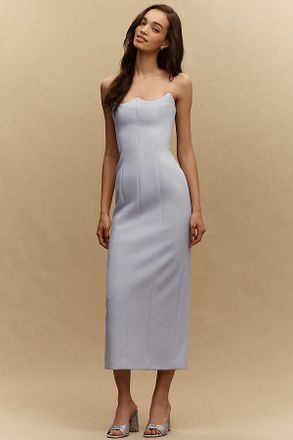 Misha Collection Avatus Crepe Strapless Maxi Dress
