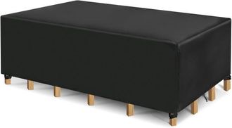 OEM Funda Protectora Para Mesa Rectangular En Tejido Negro 420d, 315 160 74 Cm