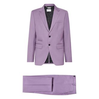 Philipp Plein Heren, Pakken, Paars, Maat: XS Katoen