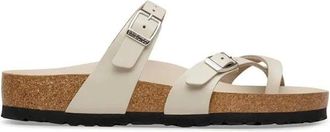 Birkenstock Mayari Smalle Pasvorm - Dames - Schoenen - Beige - Maat: 38 EU Leer