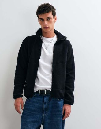 Only & Sons pile con collo alto nero