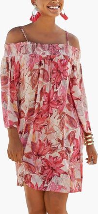 Lascana Womens Off The Shoulder Patterned Dress in Red Printed at Nordstrom, Size 4