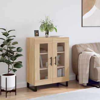 vidaXL Aparador De Madera De Ingenier&iacute;a Roble Sonoma 69,5x34x90 Cm Vidaxl