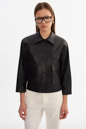 LaMarque Elara | Faux Leather Jacket in Black at Nordstrom, Size Xx-Small