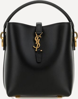 Saint Laurent Borsa a Secchiello Le 37 mini in pelle lucida Woman UNI