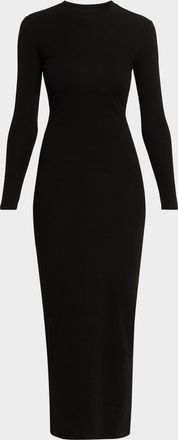 Aexae Long-Sleeve Knit Midi Dress