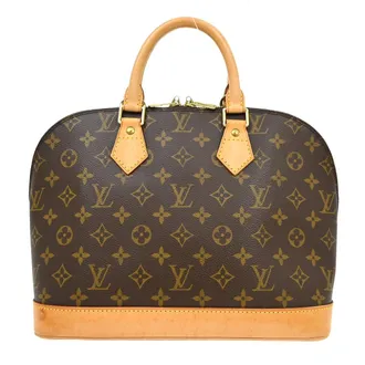 Louis Vuitton Alma Monogram Canvas Brown Canvas Handbag (Pre-Owned)