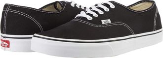 Vans Authentic Sneakers Black Canvas Lace Up Skateboarding Shoes HAWK511