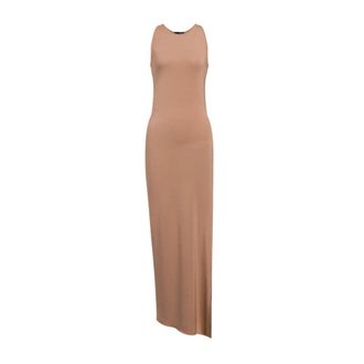 Dondup Kleedjes - Dames - Maxi kleedjes - Bruin - L - Kleedjes