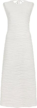 Proenza Schouler Abito midi smanicato Laura - Bianco