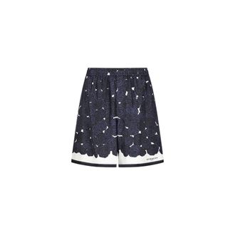 Givenchy Elasticated Belt Short - male - Givenchy - Casual Shorts - Blue - M - Shorts
