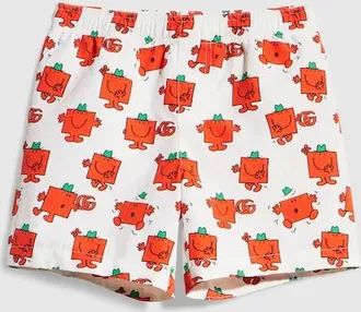 Gucci Kids - Nylon Froiss&egrave; Swim Shorts, Size 10 years, White, Ready-to-wear