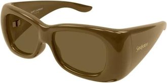 Saint Laurent Sunglasses, unisex, Brown, Size: 61 MM Howl Sunglasses