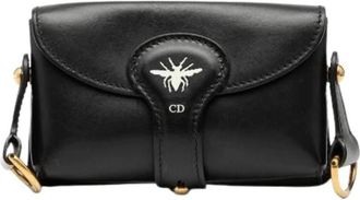 Dior Pre-owned Mini Bags, female, Black, Size: ONE SIZE Pre-owned D Bee Saddle Bag