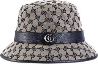 Gucci (WMNS) Gucci GG Canvas Bucket Hat Beige Blue 576587-4HG53-4068