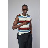 Dries Van Noten Striped Sleeveless Sweater