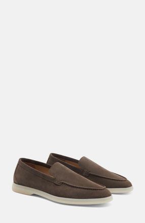 Scarosso Ludovica Loafers in Deep Taupe Suede at Nordstrom, Size 37