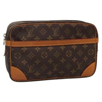 Louis Vuitton Pre-owned Tela clutches - - Pre-owned - Donna - Marrone - ONE SIZE
