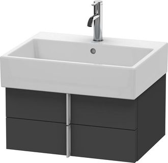 Duravit Duravit Vero Air Mueble De Pared 58,4 X 43,1 Cm, 2 Cajones, Para Vero Air 235060, Color (frente/cuerpo): Grafito Mate Decoraci&oacute;n - Va628504949