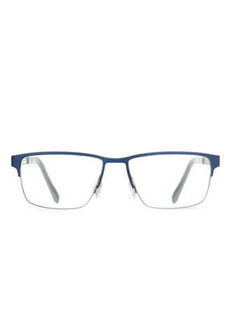 Blackfin Edgartown bril met rechthoekig montuur - Blauw