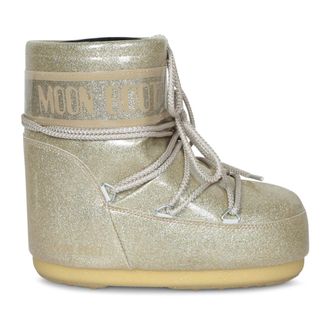 Moon Boot Moon Boot, Winter Boots, female, Yellow, Size: 6 US Icon Low Metallic Boots