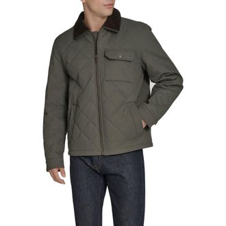Dockers Depot Quilted Jacket in Chartreuse at Nordstrom Rack, Size Medium