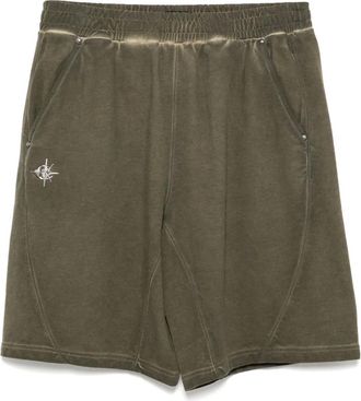 Five CM Shorts con borchie e logo - Toni neutri