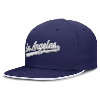 Nike Los Angeles Dodgers True Nike Mens Dri-FIT MLB Fitted Hat in Blue | NB184EULD-JES