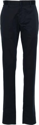 Ermenegildo Zegna mid-rise twill chino trousers - men - Cotton/Elastane - 54 - Blue