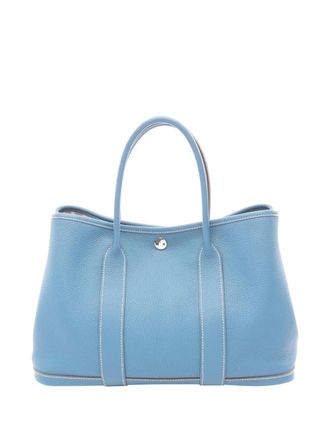 Herm&egrave;s 2011 Buffle Sindhu Garden Party TPM shopper - Blauw