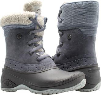 The North Face Womens The North Face Shellista Roll Down Grisaille Grey/Black Boots A3RQY-5RM