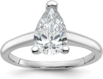 Diamond2Deal 14k Gold 1 1/2 Ct Lab Grown Diamond Solitare Engagement Ring