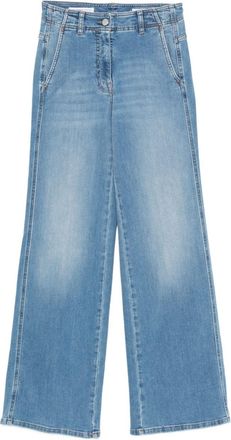 PESERICO Five Pocket Light Blue Denim Trousers