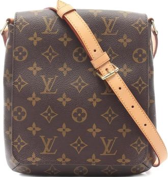 Louis Vuitton 2004 Monogram long strap shoulder bag - Brown