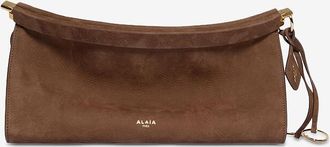 Alaia Schultertasche aus Nubukleder Le Click East West Medium