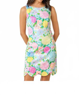 Lilly Pulitzer Scallop Shift Dress In Multi Lilly Garden