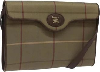 Burberry Pre-owned Canvas Schoudertas - Dames - Vintage Schoudertas - Beige - ONE Size - Vintage