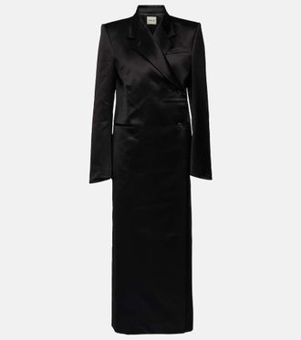 Khaite Kelton satin coat
