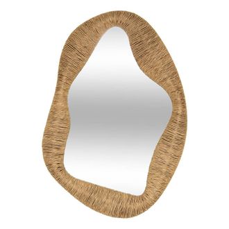 Atmosphera Espejo Sanoa Ovalado, 4,5 X 96,5 Cm, Color Beige - Atmosphera Cr&eacute;ateur DInt&eacute;rieur
