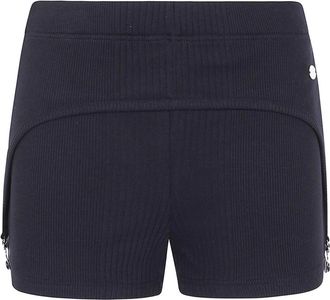 Jean Paul Gaultier Garter Mini-Shorts - Dames - Bermuda - Zwart - XS - Katoen - Korte Broeken