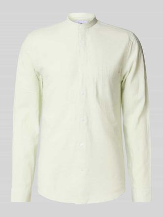 Lindbergh Lindbergh Regular Fit Freizeithemd aus Leinen-Baumwoll-Mix in Mint, Gr&ouml;&szlig;e L