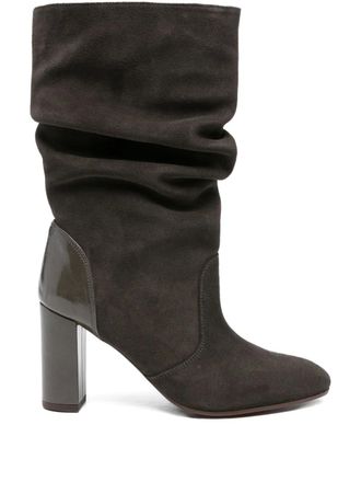 Chie Mihara 90mm Eychel slouchy leather boots - Grey