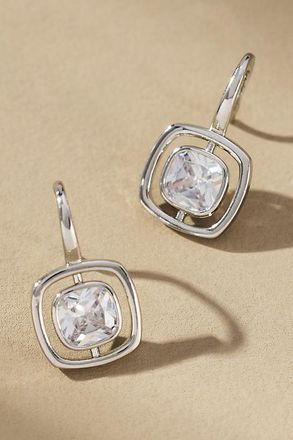 Maeve Small Bezel Crystal Earrings