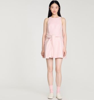 Sandro Sequin tweed short dress