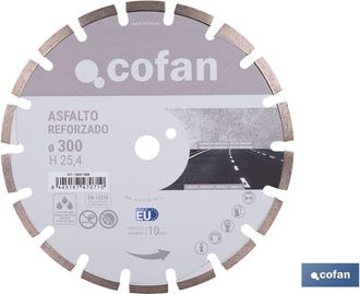 cofan Disco Reforzado Asfalto 300mm H10 - H25,4