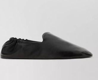 The Row nappa leather casa ballerinas elasticated back